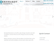 Tablet Screenshot of bernhardtrestoration.com
